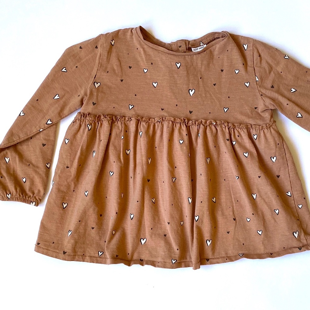 Zara Heart Print Shirt 4T
